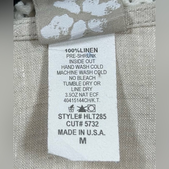 Vintage Match Point Cream Linen Drape Vest. Size Medium. - Picture 4 of 7